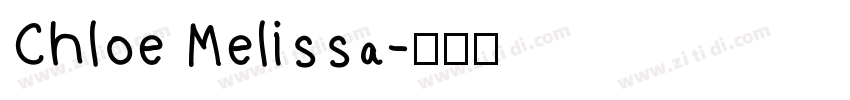 Chloe Melissa字体转换